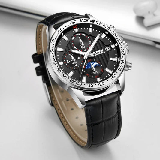 Relógios masculinos relógio de quartzo multifuncional cronógrafo relógios masculino à prova dwaterproof água ponteiro luminoso relógios reloj hombre