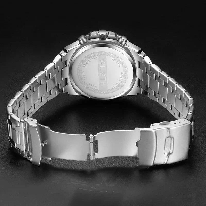Relógio Masculino Simples e Elegante, Original, Quartz para Negócios ﻿   Relógios de pulso à prova d'água, luminosos, com data e dia da semana, relógio esportivo masculino.