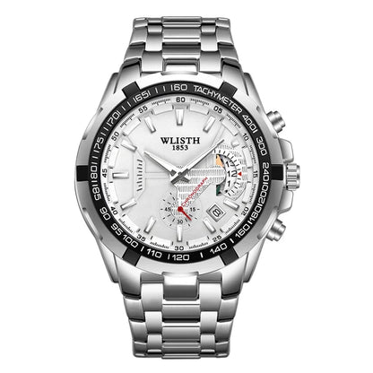 Relógio Masculino Simples e Elegante, Original, Quartz para Negócios ﻿   Relógios de pulso à prova d'água, luminosos, com data e dia da semana, relógio esportivo masculino.