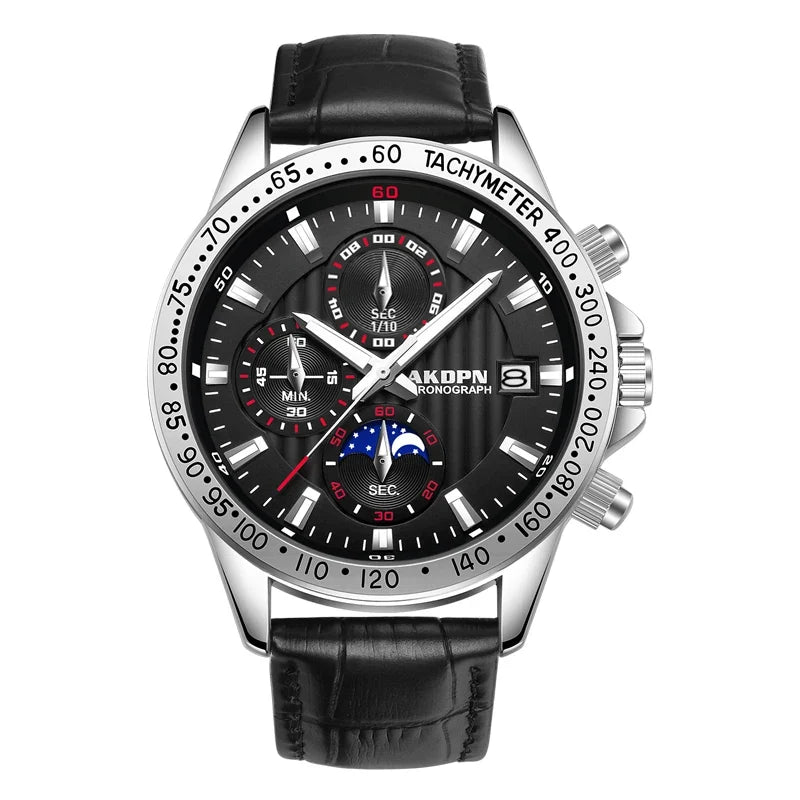 Relógios masculinos relógio de quartzo multifuncional cronógrafo relógios masculino à prova dwaterproof água ponteiro luminoso relógios reloj hombre