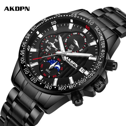 Relógios masculinos relógio de quartzo multifuncional cronógrafo relógios masculino à prova dwaterproof água ponteiro luminoso relógios reloj hombre